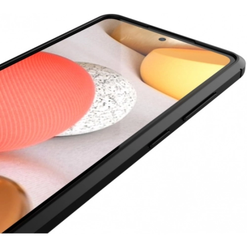 Samsung Galaxy A52s Kılıf Deri Görünümlü Lüks Parmak İzi Bırakmaz Niss Silikon Kapak - Lacivert