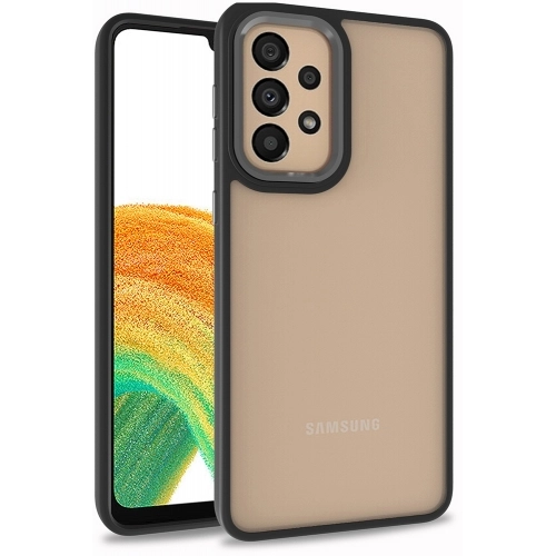 Samsung Galaxy A52s Kılıf Electro Silikon Renkli Flora Kapak - Siyah