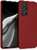 Samsung Galaxy A52s Kılıf İnce Mat Esnek Silikon - Kırmızı