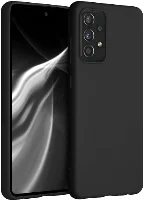 Samsung Galaxy A52s Kılıf İnce Mat Esnek Silikon - Siyah
