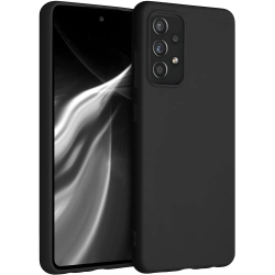 Samsung Galaxy A52s Kılıf İnce Soft Mat Renkli Esnek Silikon Kapak - Siyah