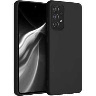 Samsung Galaxy A52s Kılıf İnce Soft Mat Renkli Esnek Silikon Kapak - Siyah