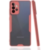 Samsung Galaxy A52s Kılıf Renkli Silikon Kamera Lens Korumalı Şeffaf Parfe Kapak - Pembe