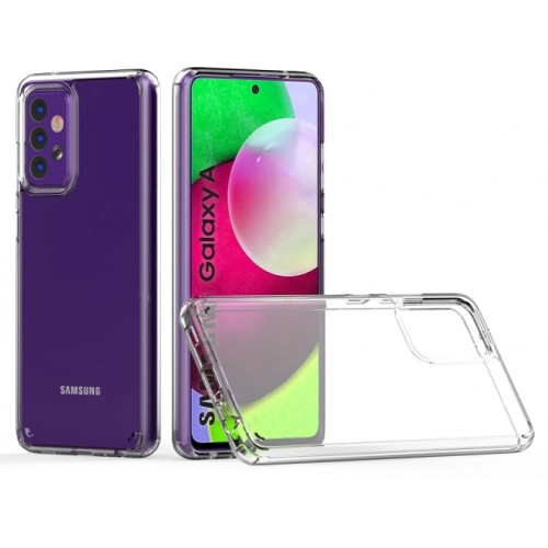 Samsung Galaxy A52s Kılıf Korumalı Kenarları Silikon Arkası Sert Coss Kapak - Şeffaf