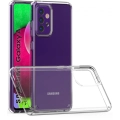 Samsung Galaxy A52s Kılıf Korumalı Kenarları Silikon Arkası Sert Coss Kapak  - Şeffaf