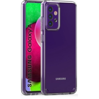 Samsung Galaxy A52s Kılıf Korumalı Kenarları Silikon Arkası Sert Coss Kapak  - Şeffaf