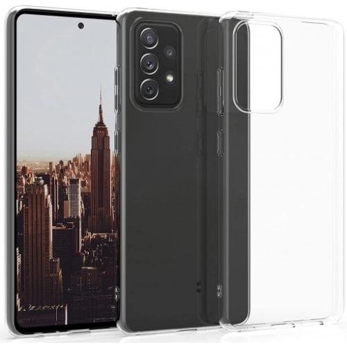 Samsung Galaxy A52s Kılıf Kamera Korumalı Esnek Silikon Kapak - Şeffaf