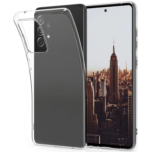 Samsung Galaxy A52s Kılıf Kamera Korumalı Esnek Silikon Kapak - Şeffaf