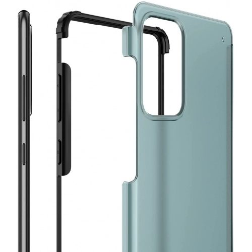 Samsung Galaxy A52s Kılıf Volks Serisi Kenarları Silikon Arkası Şeffaf Sert Kapak - Siyah