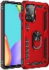 Samsung Galaxy A52s Kılıf Zırhlı Standlı Mıknatıslı Tank Kapak - Kırmızı