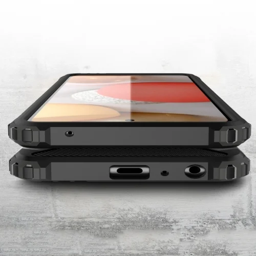 Samsung Galaxy A52s Kılıf Zırhlı Tank Crash Silikon Kapak - Kırmızı