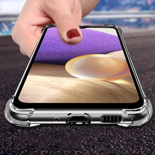 Samsung Galaxy A53 Kılıf Silikon Köşe Korumalı Airbag Darbe Emici Kapak - Şeffaf