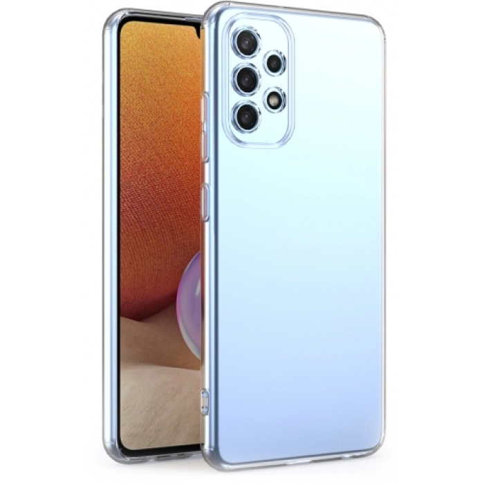 Samsung Galaxy A53 Kılıf Kamera Korumalı Esnek Silikon Kapak - Şeffaf