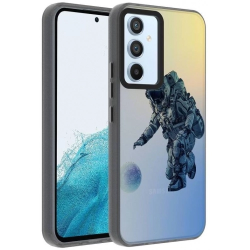 Samsung Galaxy A54 Kılıf Desenli Zore Dragon Sert Kapak - Astronot