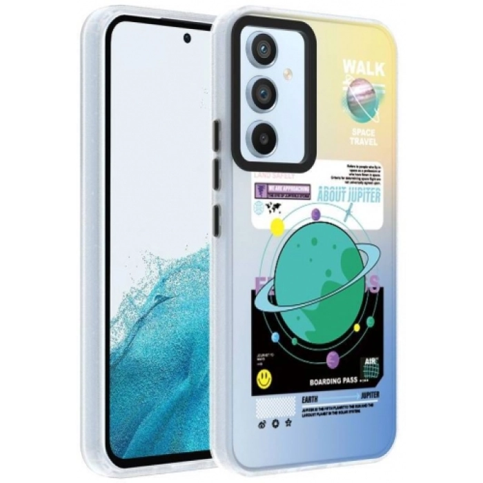 Samsung Galaxy A54 Kılıf Desenli Zore Dragon Sert Kapak - Gezegen