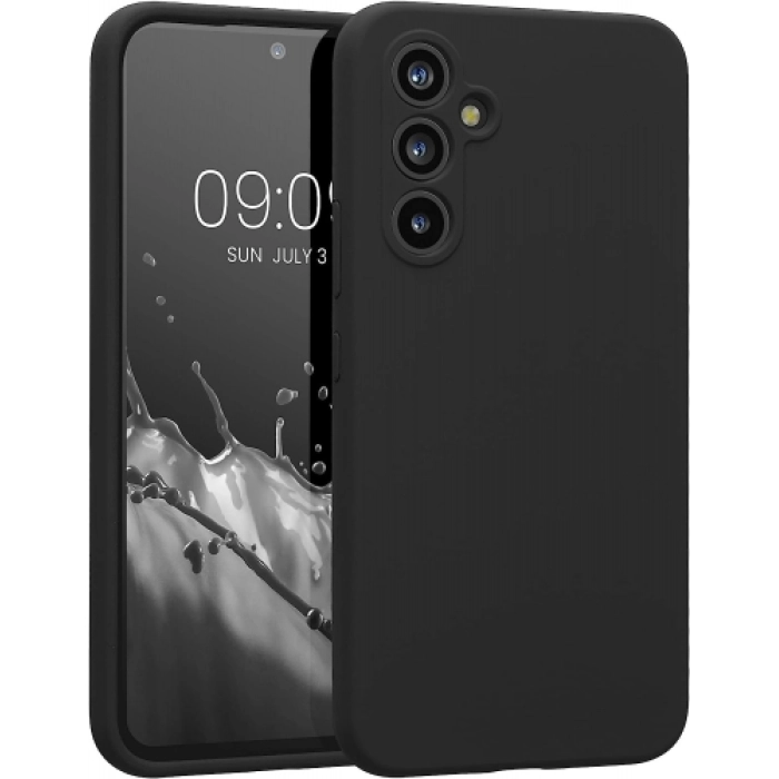 Samsung Galaxy A54 Kılıf İnce Soft Mat Renkli Esnek Silikon Kapak - Siyah