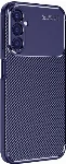 Samsung Galaxy A54 Kılıf Karbon Serisi Mat Fiber Silikon Negro Kapak - Lacivert