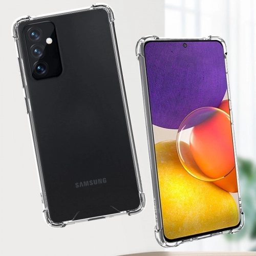 Samsung Galaxy A54 Kılıf Silikon Köşe Korumalı Airbag Darbe Emici Kapak - Şeffaf