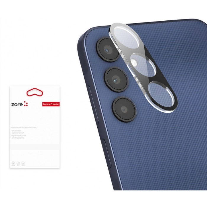 Samsung Galaxy A55 Kamera Lens 3D Koruyucu Cam  - Siyah