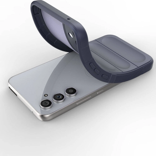 Samsung Galaxy A55 Kılıf Esnek TPU Oyuklu Arka Yüzey Tasarımlı Zore Etnik Silikon Kapak - Kırmızı