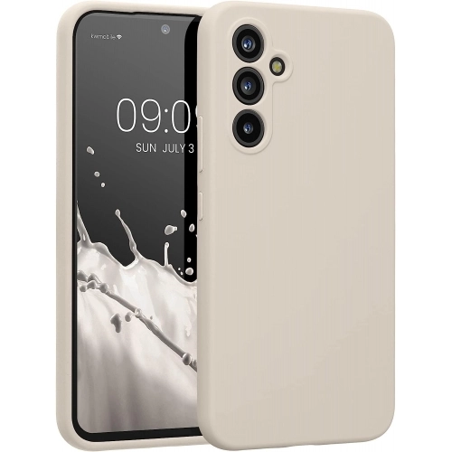 Samsung Galaxy A55 Kılıf İnce Soft Mat Renkli Esnek Silikon Kapak - Gold