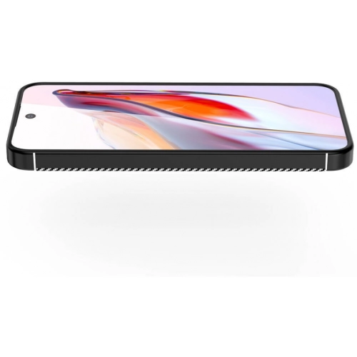 Samsung Galaxy A55 Kılıf Silikon Parmak İzi Bırakmayan Karbon Soft Negro Kapak - Siyah