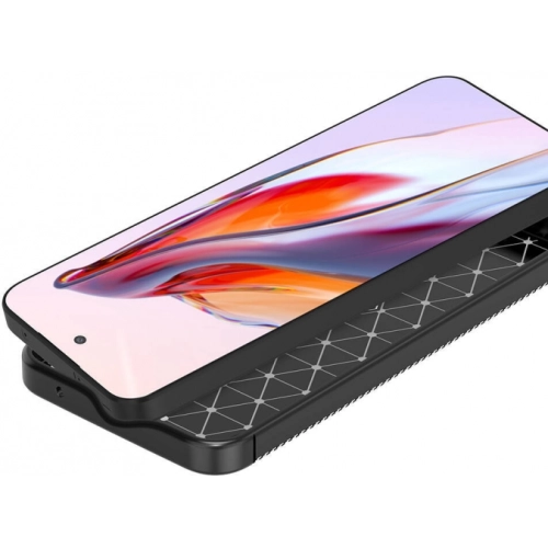 Samsung Galaxy A55 Kılıf Silikon Parmak İzi Bırakmayan Karbon Soft Negro Kapak - Siyah