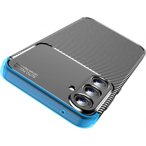 Samsung Galaxy A55 Kılıf Silikon Parmak İzi Bırakmayan Karbon Soft Negro Kapak - Siyah