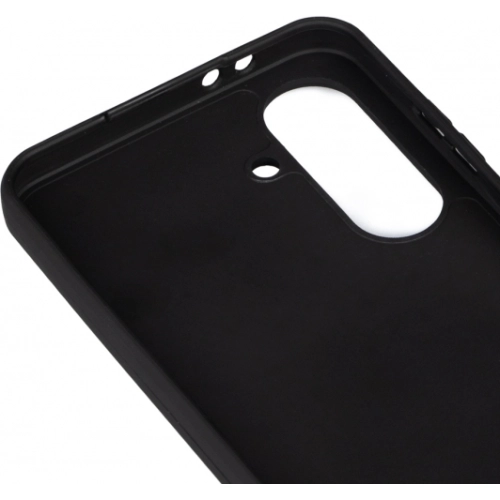 Samsung Galaxy A56 Kılıf Silikon Mat Esnek Kamera Korumalı Biye Kapak - Siyah