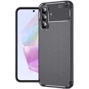 Samsung Galaxy A56 Kılıf Silikon Parmak İzi Bırakmayan Karbon Soft Negro Kapak - Siyah