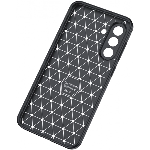 Samsung Galaxy A56 Kılıf Silikon Parmak İzi Bırakmayan Karbon Soft Negro Kapak - Siyah