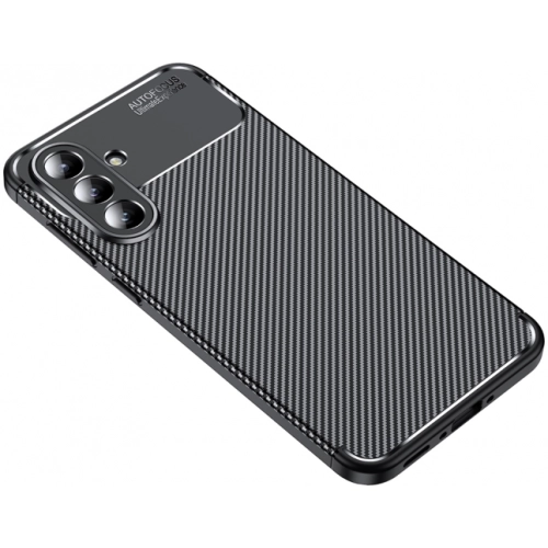 Samsung Galaxy A56 Kılıf Silikon Parmak İzi Bırakmayan Karbon Soft Negro Kapak - Siyah