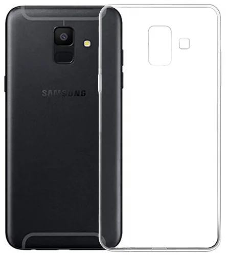 Samsung Galaxy A6 2018 Kılıf Ultra İnce Kaliteli Esnek Silikon 0.2mm - Şeffaf