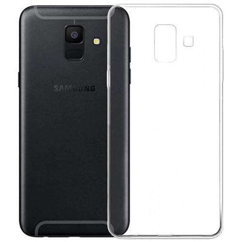 Samsung Galaxy A6 2018 Kılıf Ultra İnce Kaliteli Esnek Silikon 0.2mm - Şeffaf