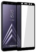 Samsung Galaxy A6 Plus 2018 Ekran Koruyucu Fiber Tam Kaplayan Nano - Siyah