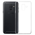 Samsung Galaxy A6 Plus 2018 Kılıf Ultra İnce Kaliteli Esnek Silikon 0.2mm - Şeffaf