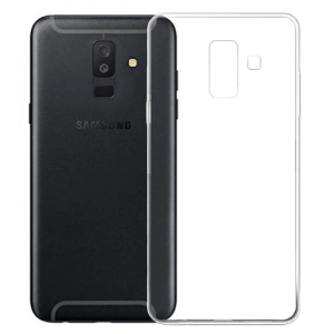Samsung Galaxy A6 Plus 2018 Kılıf Ultra İnce Kaliteli Esnek Silikon 0.2mm - Şeffaf