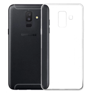 Samsung Galaxy A6 Plus 2018 Kılıf Ultra İnce Kaliteli Esnek Silikon 0.2mm - Şeffaf