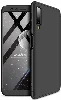 Samsung Galaxy A7 2018 Kılıf 3 Parçalı 360 Tam Korumalı Rubber AYS Kapak  - Siyah