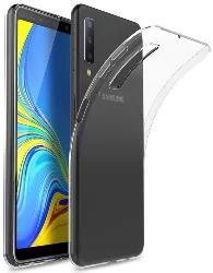 Samsung Galaxy A7 2018 Kılıf Ultra İnce Kaliteli Esnek Silikon 0.2mm - Şeffaf