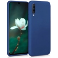 Samsung Galaxy A70 Kılıf İnce Soft Mat Renkli Esnek Silikon Kapak - Lacivert