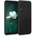 Samsung Galaxy A70 Kılıf İnce Soft Mat Renkli Esnek Silikon Kapak - Siyah