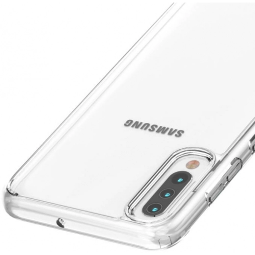 Samsung Galaxy A70 Kılıf Korumalı Kenarları Silikon Arkası Sert Coss Kapak - Şeffaf