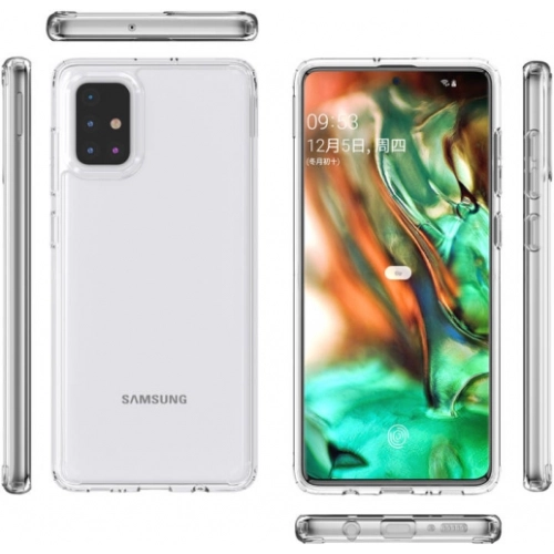 Samsung Galaxy A71 Kılıf Korumalı Kenarları Silikon Arkası Sert Coss Kapak - Şeffaf