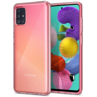 Samsung Galaxy A71 Kılıf Kamera Korumalı Esnek Silikon Kapak - Şeffaf