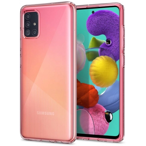 Samsung Galaxy A71 Kılıf Kamera Korumalı Esnek Silikon Kapak - Şeffaf