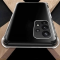 Samsung Galaxy A73 Kılıf Silikon Köşe Korumalı Airbag Darbe Emici Kapak - Şeffaf