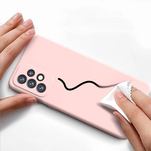 Samsung Galaxy A73 Kılıf İçi Kadife Mat Mara Lansman Silikon Kapak - Yeşil