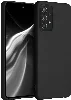 Samsung Galaxy A73 Kılıf İnce Mat Esnek Silikon - Siyah