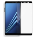 Samsung Galaxy A8 2018 Ekran Koruyucu Fiber Tam Kaplayan Nano - Siyah